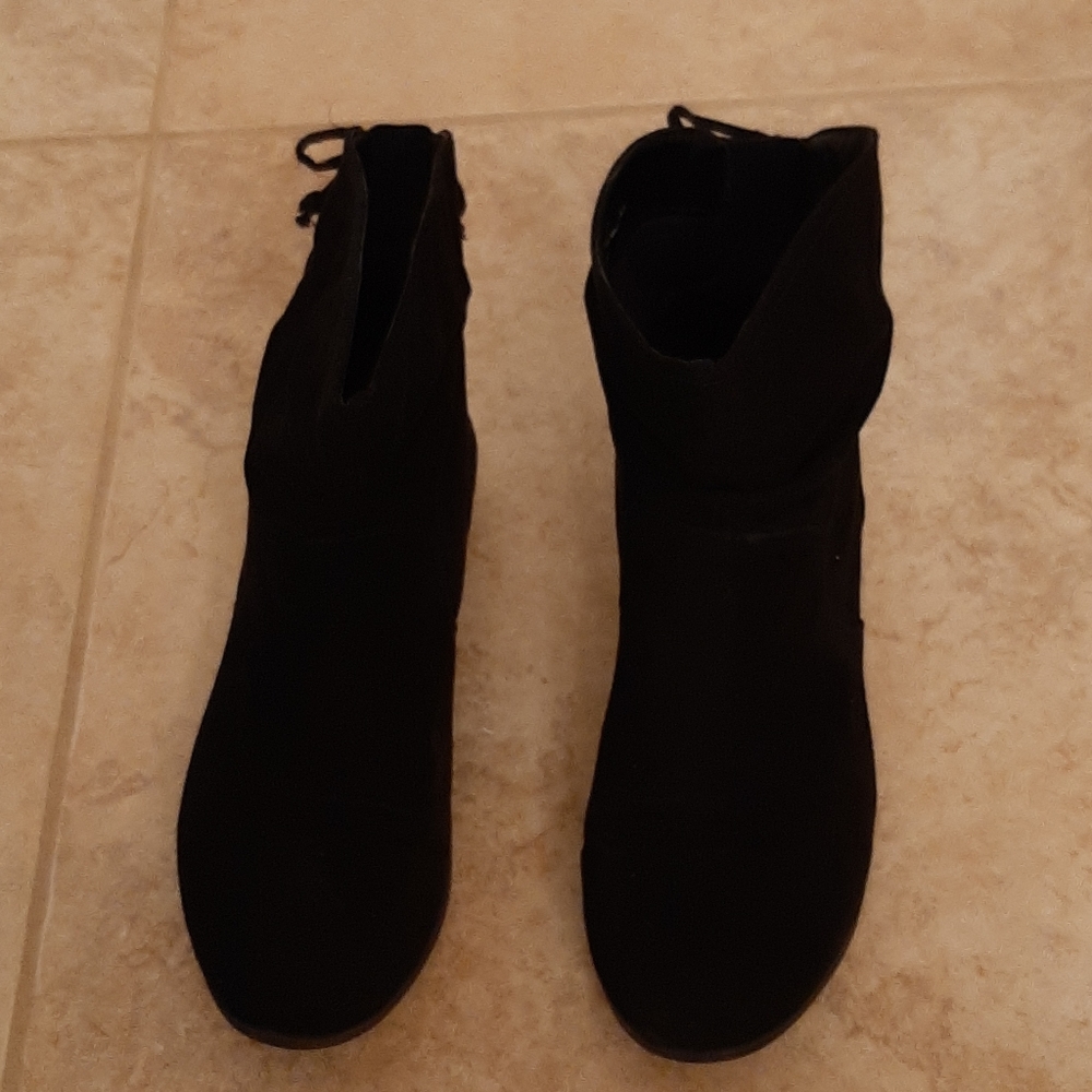 Womens black booties